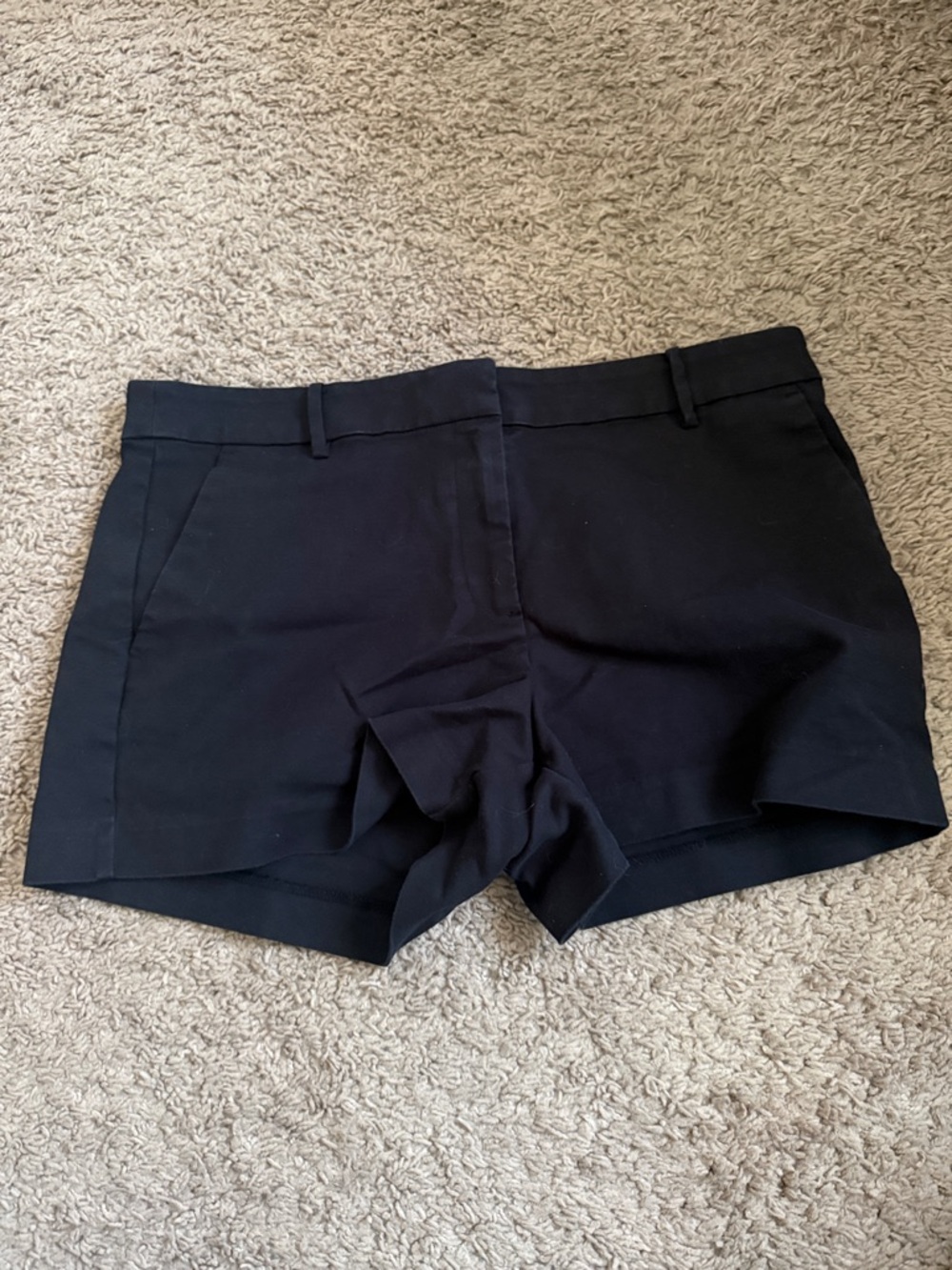 Classic Women's Black Dress Shorts - Tailored Low-Rise